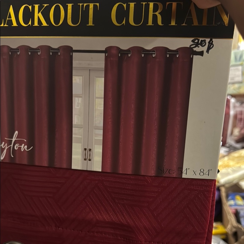 Elegant Red Blackout Curtain by